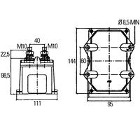 Hauptschalter, Batterie HELLA 6EK 008 776-011