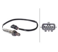 Hella Lambdasonde 6PA 358 103-041 – 4-polig, Kabel 365 mm, für Lada Nissan Renault Dacia