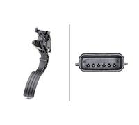 HELLA 6PV 009 978-731 Sensor, Fahrpedalstellung - für Linkslenker - 6-polig - Automatikgetriebe