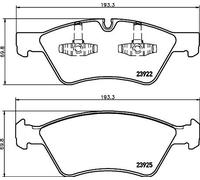 HELLA 8DB 355 012-011 Bremsbeläge