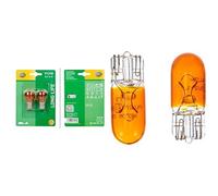 Hella 8GA 006 841-133 Glühlampe - PY21W - Long Life up to 3x longer lifetime - 12V - 21W - Blister - Menge: 2 & 8GP 003 594-543 Glühlampe - 12V - 5W - Sockelausführung: W2,1x9,5d - Blister - Menge: 2