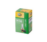 HELLA 8GH 186 996-001 Glühlampe - H16 - Long Life up to 3x longer lifetime - 12V - 19W - Sockelausführung: PGJ19-3 - Schachtel - Menge: 1