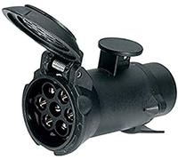 HELLA 8JA 008 981-001 Adapter, Steckdose - 12V - von 7-polig auf 13-polig - Länge: 101mm