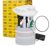 HELLA 8TF 358 106-491 Kraftstoffpumpe - Benzinpumpe - elektrisch - 4-polig - mit Dichtung/mit Tankgeber - u.a. für Dacia Duster (HS_)
