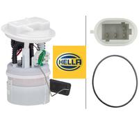 HELLA 8TF 358 106-491 Kraftstoffpumpe - Benzinpumpe - elektrisch - 4-polig - mit Dichtung/mit Tankgeber - u.a. für Dacia Duster (HS_)