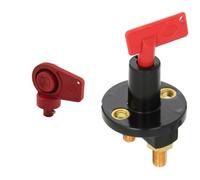 HELLA 9SL 706 729-031 Schlüssel - rot - mit Kappe + 6EK 002 843-003 Hauptschalter, Batterie - S33 - Drehbetätigung - Anschlussanzahl: 2