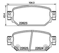 Bremsbeläge 8DB 355 039-141 HELLA für MAZDA 3 3 Stufenheck CX-3