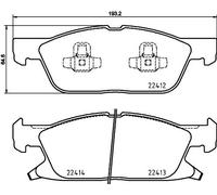 HELLA BREMSBELÄGE VORNE passend für FORD FOCUS GALAXY KUGA S-MAX FORD USA