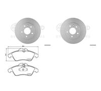 Hella Bremsenset Vorne Passend Für Mercedes W638 Vito V-klasse 638 6382 Bremsscheibe: A.b.s.: 16887 Abakus: 23103037 Abakus: 231030372 Aisin: U6f1