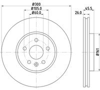 Bremsscheibe PRO 8DD 355 118-391