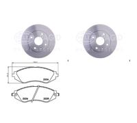 Hella Bremsscheiben + Beläge 256mm Vorne Passend Für Chevrolet Lacetti Nubira Bremsscheibe: A.b.s.: 17414 Abakus: 23103141 Abakus: 231031412 Aisin
