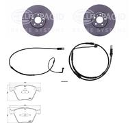 Hella Bremsscheiben + Beläge 374mm Vorne Passend Für Bmw 5er Gt F07 + 7er F01 Bremsscheibe: A.b.s.: 18373 A.b.s.: 19008 Ashika: 60000294c Ate: 2401