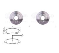 Hella Bremsscheiben + Beläge Hinten Passend Für Fiat Ducato Boxer Jumper Bremsscheibe: A.b.s.: 17767 A.b.s.: 17769 Abakus: 23104070 Abakus: 231040
