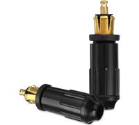 HELLA DIN-Stecker Euro 12V Netzstecker für BMW Motorräder (2-teilig) schwarz ungesichert