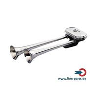 HELLA Druckluft Fanfare Highway chrom Zweiklang Nebelhorn 3PB 005 411-001