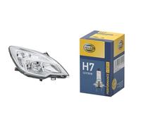 Hella FF/Halogen-Hauptscheinwerfer - für u.a. Opel Meriva B Mpv (S10) - ECE - für Rechtsverkehr - rechts & Halogen-Glühlampe - H7 - Performance + 120%