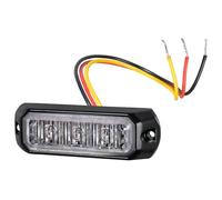 HELLA Frontblitzer Rundumleuchte - LED Warnleuchte - Blitzleuchte - weiß - BST - 12V / 24V - Schraubanschluss/Anbau - Kabel: 200mm - Set - Menge: 2 - 2XD 014 561-801