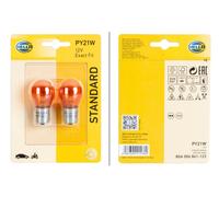 HELLA Glühlampe, Blinkleuchte 2x für MITSUBISHI SKODA VW DACIA YAMAHA BRILLIANCE SEAT DONGFENG BLUECAR AUDI TOYOTA BAIC LAIKA IVECO MERCEDES-BENZ VOLV