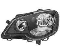 HELLA 1EE 247 019-211 Halogen Scheinwerfer - VW Polo (9N_) - ECE - für Rechtsverkehr - links
