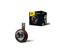 HELLA Horn - STYLE HORN S90 - 12V - 111dB(A) - Frequenzbereich: 415Hz - Hochton - elektrisch - Gehäusefarbe: rot/schwarz - Flachsteckanschluss - Menge: 1 - 3AL 922 000-951