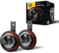 HELLA 3AM 922 000-971 Horn - S90 - 12V - 113dB(A) - Frequenzbereich: 350/415Hz - Gehäusefarbe: rot/s