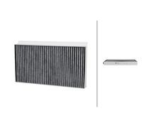 Innenraumfilter Aktivkohlefilter 321 x 170 mm HELLA für u.a. BMW 5er