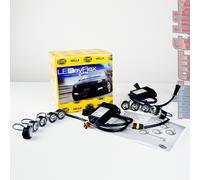 HELLA 2PT 010 458-711 Tagfahrleuchtensatz, LEDay Flex, LED Positions- und Tagfahrlicht, 30 mm, 12