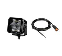 Hella LED Zusatzscheinwerfer Black Magic Cube 3,2 Zoll Nahfeldausleuchtung & Kabelsatz, Arbeitsscheinwerfer - Stecker: DEUTSCH Stecker - Kabel: 2000mm - 8KB 990 299-011