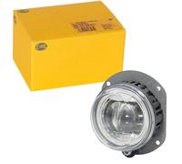 HELLA 1N0 011 988-061 LED-Nebelscheinwerfer - 90mm Performance L4060 - 24/12V - rund - Einbau - glasklare Streuscheibe - Lichtscheibenfarbe: glasklar - Stecker: FEP - rechts