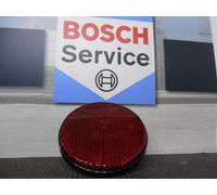 Hella Rückstrahler, geschraubt rot 85mm mit Kunststoff-Rahmen und Bodenplatte