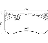 HELLA 8DB 355 040-091 Scheibenbremsbelagsatz