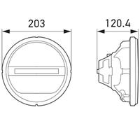 HELLA Scheinwerfereinsatz, Fernscheinwerfer Vorne 1F8 241 430-011