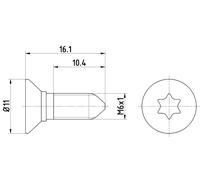 HELLA Schraube, Bremsscheibe 2x für SKODA VW KIA SEAT AUDI SAAB VOLVO OPEL HYUNDAI FIAT VAUXHALL GMC CHEVROLET 2044003 1220306167B 1220306166B 8DZ 355
