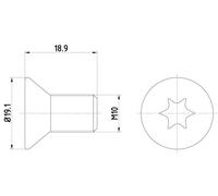 HELLA Schraube, Bremsscheibe 8DZ 355 209-101