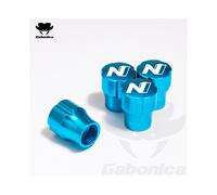 (Hellblau) 4PCS Zinklegierung Auto Rad Reifen Ventil Reifen Luftkappen Fall für Hyundai N KONA ACCENT