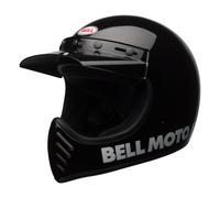 Helm Enduro BELL Moto-3 Klassisch Schwarz