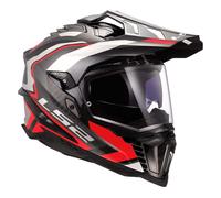 Helm Enduro Dual Road LS2 MX701 EXPLORER CARBON Grenze II Glänzend Rot