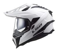 Helm Enduro Dual Road LS2 MX701 EXPLORER Solid Weiß Glänzend