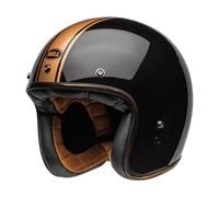 Helm Jet Cafe Racer BELL CUSTOM 500 22.06 Rallye Schwarz Bronze Poliert