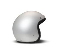 Helm Jet Cafe Racer DMD RETRO Aluminium Silber Matt