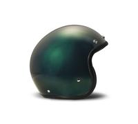 Helm Jet Cafe Racer DMD RETRO Dunkelgrün Poliert