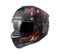 Helm LS2 FF808 Stream 2 Angry Monkey, XL XL matt black red