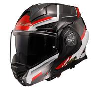 Helm Modular Reversible LS2 FF901 ADVANT-X Spectrum Schwarz Glänzend Rot Weiss
