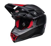 Helm Moto-Cross BELL MOTO-10 SPHERICAL Schwarz Satin Glanz Rot