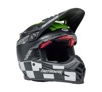 Helm Moto-Cross BELL MOTO-9S FLEX Fasthouse Smoke Bomb Schwarz Grau Gelb