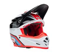 Helm Moto-Cross BELL MOTO-9S FLEX Merchant Rot Weiß