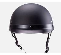 Helm Schüssel Halb Kopf Schwarz Matt Tagl. L Genehmigt Schleife Mit Sonnenblende