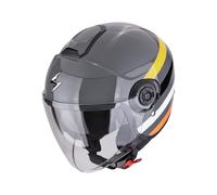 Helm Scorpion Exo City II Bee Grau-Gelb-Schwarz Gr. L Rollerhelm Jethelm mit Vis