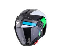 Helm Scorpion Exo City II Blur Schwarz-Weiss-Grün, L L schwarz-weiss-grün