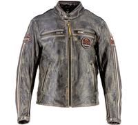 Helstons Ace 10Ans Motorrad Lederjacke, braun, Größe M